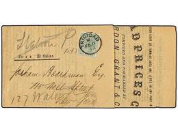 3232 TRINIDAD. 1892 (Feb 11). Printed Prices Current To NEW YORK With Printed Notation 'per S. S. Callao' Franked By Sin - Sonstige & Ohne Zuordnung