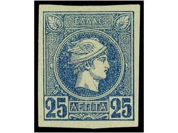 3280 * GRECIA. Hl.66. 1886-95. <B>25 L.</B> Light Blue. Original Gum. Fine. Hellas.140?. - Autres & Non Classés