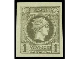 3283 * GRECIA. Hl.69. 1886-95. <B>1 D.</B> Grey. Original Gum. Very Fine. Hellas.90?. - Other & Unclassified