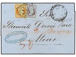 3307 GRECIA. 1862. Delightful Entire Letter From CONSTANTINOPLE To ATHENS With <B>CONSTANTINOPLE</B> Cds Of Despatch At  - Autres & Non Classés