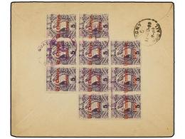 3386 GUATEMALA. Sc.97 (10). 1899. GUATEMALA A NEW YORK. <B>1 Ctvo.</B> Lila <B>s. 5 Ctvos.</B> (10). Franqueo Y Llegada  - Autres & Non Classés