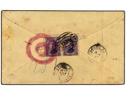 3442 HONDURAS. 1893(Nov 18). USA <B>2c</B> Colombian Stationery Envelope Sent Registered To Paris With 1893 Columbus <B> - Otros & Sin Clasificación