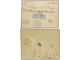 3508 IRAN. (1905 Ca.). 2 Covers One Registered With <B>HAMADAN </B>cancel. FINE. - Autres & Non Classés