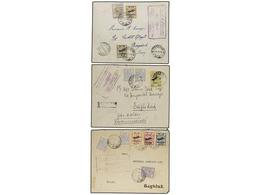 3531 IRAN. 1929 (8-IV). TEHERAN To BAGDAD. <B>AIR MAIL. FIRST FLIGHT </B>(Muller 27). Diverse Franking. - Other & Unclassified