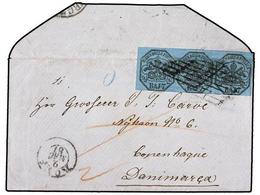 3593 ITALIA ANTIGUOS ESTADOS: ESTADOS PONTIFICIOS. Sc.8. 1857 (May 2). Envelope From ROME To COPENHAGEN (Denmark), Frank - Autres & Non Classés