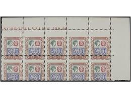 3629 ** ITALIA. Sa.2776. 2004. <B>2,80 ?. </B>Bloque De 10 <B>DENTADO DESPLAZADO.</B> Sellos Superiores <B>'SIN ITALIA'. - Other & Unclassified