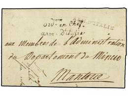 3634 ITALIA. 1799 (29 Fruisidor). <B>OCUPACIÓN FRANCESA. </B>MILAN A MANTOVA. Marca<B> ARM. D'ITALIE </B>y <B>ORDEUR. EN - Sonstige & Ohne Zuordnung