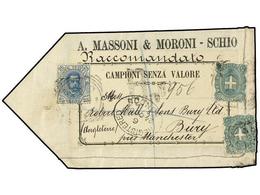 3673 ITALIA. 1900(Oct 24). Sample Mail Cloth Envelope With Printed 'Campioni Senza Valore' At Top, Sent Registered To Bu - Other & Unclassified