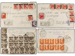 3688 ITALIA. 1946 (Febrero-Mayo). <B>LUGOTENENZA.</B> Conjunto De Cuatro Cartas. - Other & Unclassified