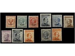 3728 ** ITALIA: EGEO (Colonia Italiana). Sa.1/11. 1912-22. <B>SIMI</B>. Complete Sets, Never Hinged. Cert. TOSELLI. Sass - Otros & Sin Clasificación