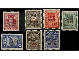 3750 ** ITALIA: EGEO (Colonia Italiana). Sa.30/36. 1931. Complete Set, Never Hinged. Sassone.500?. - Autres & Non Classés