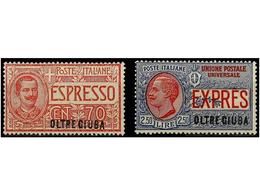 3836 ** OLTRE-JUBA. Sa.E1/2. 1926. <B>ESPRES. </B>Complete Set, Never Hinged. Sassone.300?. - Other & Unclassified