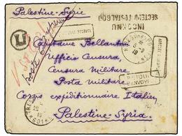 3856 PALESTINA. 1919 (5-9). <B>DESTACAMENTO ITALIANO EN PALESTINA</B>. Sobre Circulado Por El Correo Francés Con Fechado - Autres & Non Classés