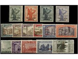3867 ** SOMALIA. Sa.30/33, 61/66, 81/85. 1922-26. Complete Sets, Never Hinged. Sassone.140?. - Other & Unclassified