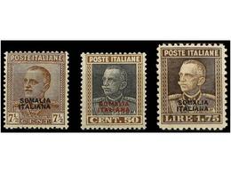 3875 ** SOMALIA. Sa.116/18. 1928. Complete Set, Well And Very Well Centered. Sassone.550?. - Andere & Zonder Classificatie