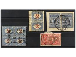 3895 TRIPOLITANIA. 1903-09. Conjunto De Sellos Italianos De Expresso Y Tasas Con Mat.<B> TRIPOLI DI BARBERIA. </B> - Otros & Sin Clasificación