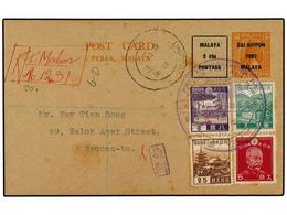 3929 JAPON: OCUPACION EN MALAYA. 1942. <B>Registered Usage Of </B>2 C.<B>overprinted On Perak </B>2 C.<B>orange Statione - Sonstige & Ohne Zuordnung