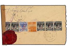 3932 JAPON: OCUPACION EN MALAYA. 1943. Registered Cover To MALACCA Franked On Reverse With 1942 Overprinted <B>5x1 C.</B - Autres & Non Classés