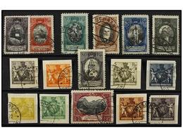 3994 ° LIECHTENSTEIN. Mi.46B/52B + 53/60. 1921. Complete Sets, Fine In Used. Michel.330?. - Andere & Zonder Classificatie