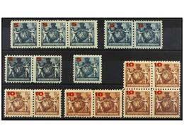 4007 ** LIECHTENSTEIN. Mi.61A/62A. 1924. EIGHT Complete Sets, Perf. 9 1/2, Never Hinged. Michel.360?. - Other & Unclassified