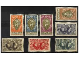 4019 * LIECHTENSTEIN. Mi.82/89. 1928. Complete Set, Light Hinged. Michel.450?. - Other & Unclassified