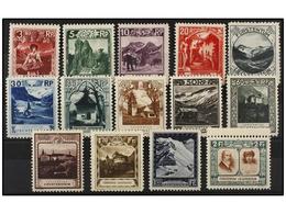 4023 * LIECHTENSTEIN. Mi.94/107. 1930. Complete Set, Light Hinged. Michel.650?. - Other & Unclassified