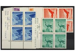 4026 ** LIECHTENSTEIN. Mi.143/47. 1934. Complete Set. Block Of Four, Never Hinged. Michel.800?. - Other & Unclassified