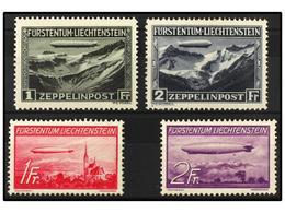 4038 * LIECHTENSTEIN. Yv.A-7/8, 15/16. 1931-36. Complete Sets, Light Hinged. Yvert.280?. - Sonstige & Ohne Zuordnung