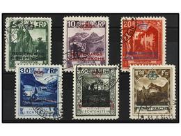 4043 ° LIECHTENSTEIN. Mi.D 1A/4A, 7A/8A. 1932. Complete Set, Perf. 10 1/2. Fine In Used. Michel.793?. - Sonstige & Ohne Zuordnung