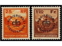 4045 * LIECHTENSTEIN. Mi.D9/10. 1933. Complete Set, Hinged. Michel.130?. - Other & Unclassified