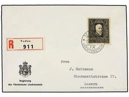 4052 LIECHTENSTEIN. Mi.171. 1938. VADUZ To LUZERN. <B>3 Fr.</B> Arrival Cds. On Back. - Other & Unclassified