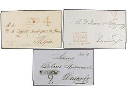 4086 MEXICO. 1829-46. <B>GUADALAJARA. </B>Seis Cartas De SAN BLAS, SAN SEBASTIAN, TEPIC (2), HOSTOTIPAQUILLO, ZAPOTLAN. - Sonstige & Ohne Zuordnung