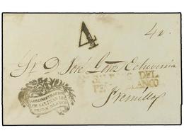 4102 MEXICO. 1842 (2-Dic.). SALINAS A FRESNILLO. Marca <B>SALINAS DEL / PEÑON BLANCO</B> Y Marca <B>ADMINISTRACION / DE  - Other & Unclassified