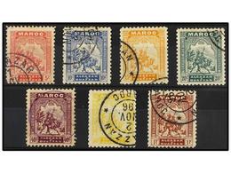 4185 ° MARRUECOS FRANCES. Yv.2/8. 1896. <B>CORREO LOCAL EL KSAR A OUEZZAN.</B> Serie Completa En Usado. Yvert.740?. - Andere & Zonder Classificatie