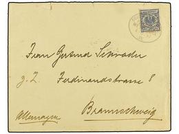 4187 MARRUECOS ALEMAN. 1897 (Aug 4). Cover From SAFFI To BREMEN With Toned <B>20pf.</B> Ultramarine Tied By Oval <B>DEUT - Sonstige & Ohne Zuordnung