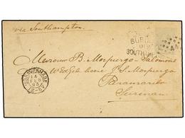 4346 HOLANDA. 1893. GRAVENHAGE A SURINAM.Entero Postal De <B>12 1/2 Cent.</B> Gris, Mat. De Puntos<B> 44</B> Y Marca<B>  - Other & Unclassified