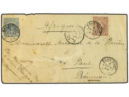 4347 HOLANDA. 1894 (April 4). Cover From Maastricht To St. Paul, Reunion At <B>12½ Cent</B> Rate With 1891-94 <B>5c</B>  - Otros & Sin Clasificación
