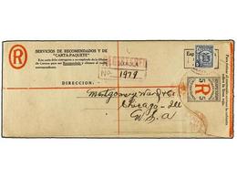 4482 PANAMA. 1926. SIXAOLA A USA. Sobre De Certificados De <B>5 Cts.</B> (tamaño Grande) Con Franqueo Adicional De <B>5  - Sonstige & Ohne Zuordnung