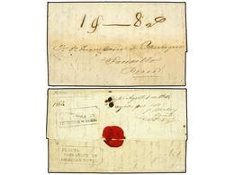 4518 PERU. 1845. LONDRES A TRUXILLO (Perú). Encaminada Vía PANAMÁ Y PAITA. Al Dorso Doble Encaminador <B>PANAMA/FORWARDE - Sonstige & Ohne Zuordnung