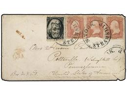 4558 PERU. 1866 (14-Nov.). CALLAO A U.S.A. Sobre Con Todo El Contenido Escrito Por Un Marinero A Bordo Del U.S.S. DAKOTA - Sonstige & Ohne Zuordnung