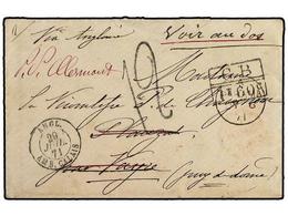 4574 PERU. 1871 (June 28). Cover And Original Contents With Printed Letter Heading 'Division Navale De L'Ocean Pacifique - Other & Unclassified