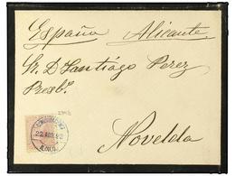 4666 FILIPINAS. Ed.99. 1892. ILOILO A ESPAÑA. <B>10 Cts.</B> Rosa. Mat. Fechador <B>COMUNICACIONES/ILOILO.</B> MAGNIFICA - Otros & Sin Clasificación