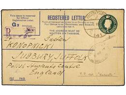 4696 POLONIA. 1947. <B>POLISH FORCES IN PALESTINA. G.B.</B> Postal Stationary <B>3 P. </B>green With Cds. <B>POCZTA POLO - Sonstige & Ohne Zuordnung