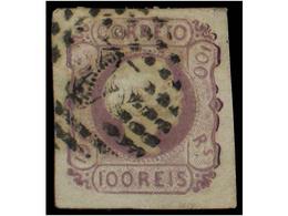 4708 ° PORTUGAL. Af.9. <B>100 Reis</B> Lila. MAGNIFICO. Afinsa.156?. - Other & Unclassified