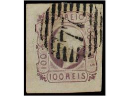 4722 ° PORTUGAL. Af.18. 1862. <B>100 Reis</B> Lila. MAGNIFICO EJEMPLAR. Afinsa.149?. - Other & Unclassified