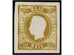 4730 (*) PORTUGAL. Af.21. 1866. <B>20 Reis</B> Bistre. MAGNIFICO EJEMPLAR. Afinsa.314?. - Other & Unclassified