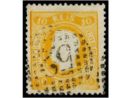 4738 ° PORTUGAL. Af.28. 1867. <B>10 Reis</B> Amarillo. MAGNIFICO EJEMPLAR. Afinsa.175?. - Otros & Sin Clasificación