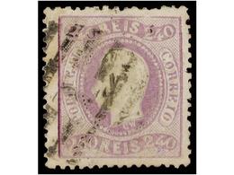 4742 ° PORTUGAL. Af.35. 1867. <B>240 Reis</B> Lila. MUY BONITO EJEMPLAR. Afinsa.798?. - Other & Unclassified