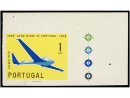 4771 * PORTUGAL. Af.854. 1959. <B>1 Escudo</B> <B>SIN DENTAR Esquina De Pliego</B> Con Los Ajustes De Color En El Margen - Sonstige & Ohne Zuordnung