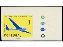 4772 * PORTUGAL. Af.854. 1959. <B>1 Escudo SIN DENTAR Esquina De Pliego</B> Con Los Ajustes De Color En El Margen. Goma  - Other & Unclassified